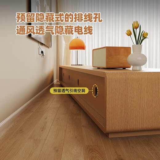 Pashaman Log Style Style Massivholz TV-Schrank Schrank Aufbewahrungsschrank integrierter Wand Wohnzimmer Haushalt Einfacher Bodenschrank 6189y [Log Style Solid Wood] 2,4-Meter-TV-Schrank Designer Neues Modell