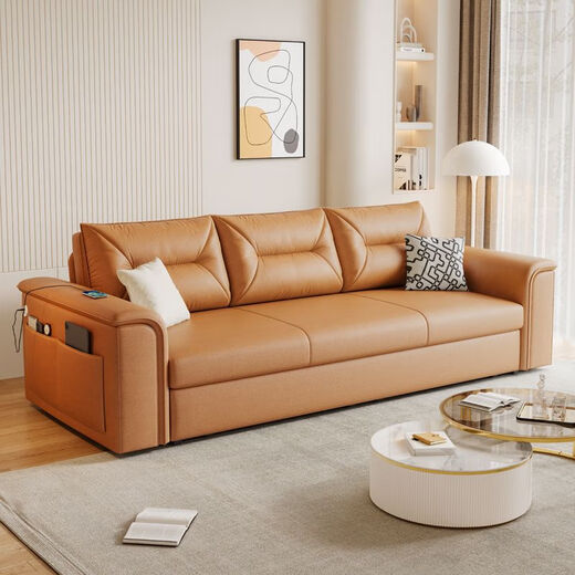 Beixun Sofa Bed Integrated and Dual Use 2025 Home Living Room Multi-Function Storage Cat Scratch Folding Sofa Bed No. 7 Color [Cat Scratch] 1.6-meter Latex Model + Storage + USB Charging