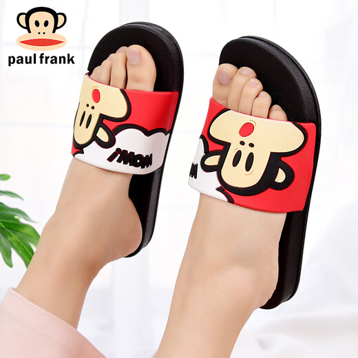 Big Mouth Monkey Big Mouth Monkey Sandals and Slippers for Men and Women Couples Home Bathroom Slippers Indoor Household Shoes Outdoor Beach Shoes 6218 Big Red 44 Suitable for daily wear 42/43