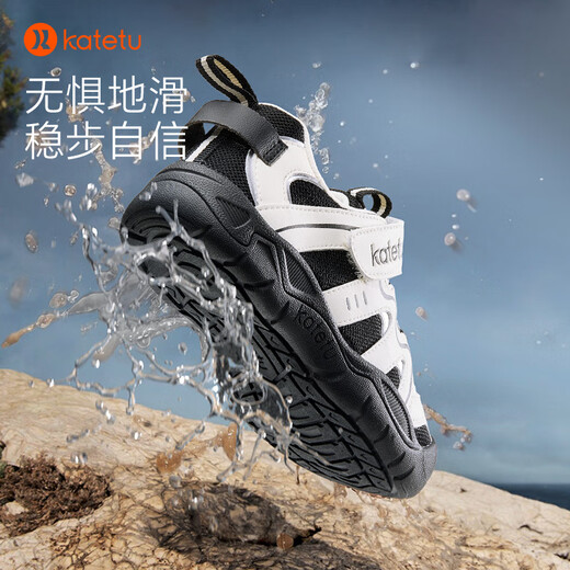 Carter Rabbit Children's Sports Shoes Children's Shoes Toddler Autumn Girls Baby Outdoor Creek Shoes Breathable Boys' Functional Children's Shoes White Black - Mesh 28 Inner Length 17.5cm Foot Length 16.3-16.9