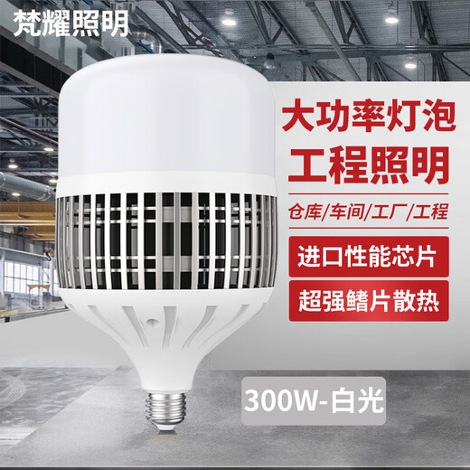 Fanyao led bulb high power super bright e27 screw factory warehouse home lighting white light-300W