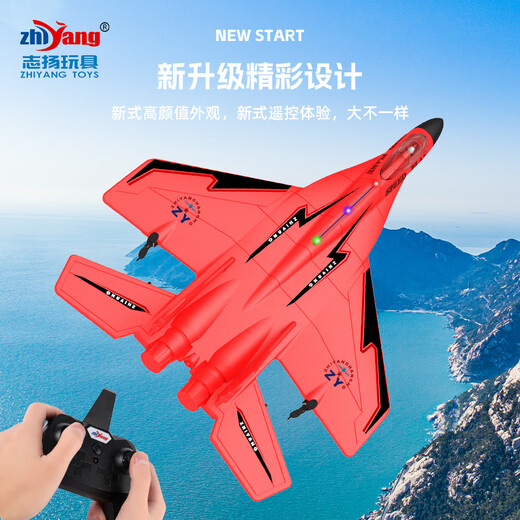 Zhiyang Spielzeug Fernbedienung Flugzeugschaum Hand werfen Kampfflugzeuge Modellflugzeug fester Flügel Segelflugzeugfallresistent Drohne Kinder Spielzeug Boy