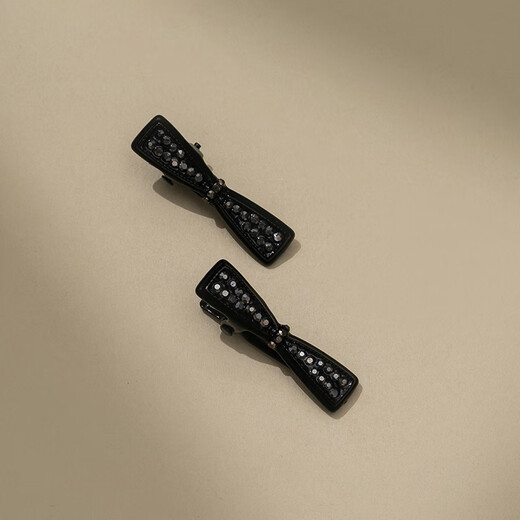 Chimera (CHIMERA) Light Luxurious Rhinestone Bow Hair Clip Feeling Internet Celebrity Bangs Clip Side Hair Clip Hair Clip Girl Birthday Gift