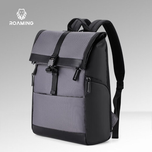Itinérant (itinérante) 2025 Nouveau sac à dos simple Backpack Backpack Men's Schoolbag Étudiant grande capacité Sac d'ordinateur pour femmes Commu au gris