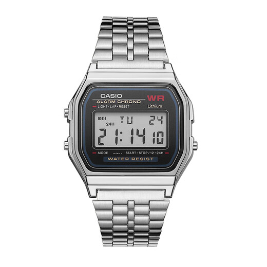 Casio retro classic student sports waterproof couple's luminous electronic watch unisex small square Valentine's Day gift A159WA-N1D (same model as Xiaoharu) Jingcang Jingpei