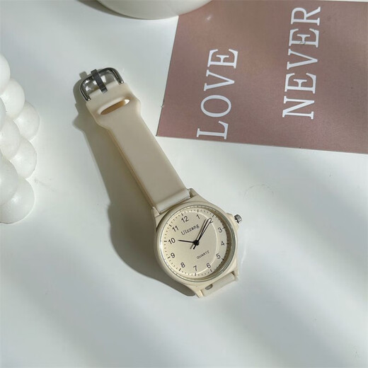 Prüfung Watch für weibliche Junior- und Senioren -Schüler mit hohem Erscheinungsbild und einfacher Ins -Stil für Mädchen Jugendcampus weiße Quarz Uhr 5010 Butterfly Black Gürtel, Wachkiste + Ersatzbatterie