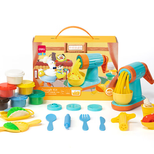 
Deli Colored Clay Noodle Machine Set Colored Clay Plasticine Ultra Light Clay Toys Boys and Girls Handmade DIY Clay Children's School Start Graduation Stationery Birthday Gift
