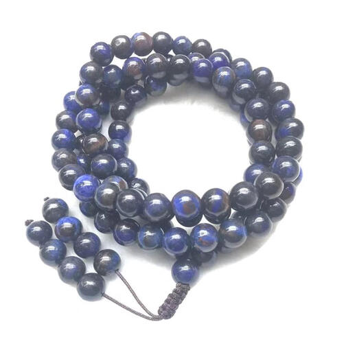 Xuanxian South African old mineral material Suji stone bracelet purple star blue bracelet 108 beads necklace 6mm single circle 30 purple