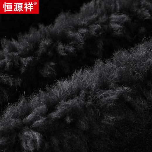 恒源祥时尚100%羊毛毛呢大衣男士秋冬季新款大翻领夹克中年呢子外套男潮 灰色 2XL