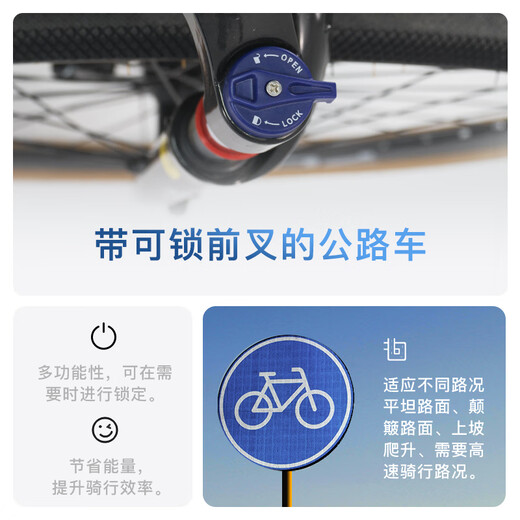 Philips (Phillips) Benjamin Series Gravel Road Bicycle adulte variable vitesse d'absorption d'amortisseur d'entrée de gamme hommes et femmes en montagne monte
