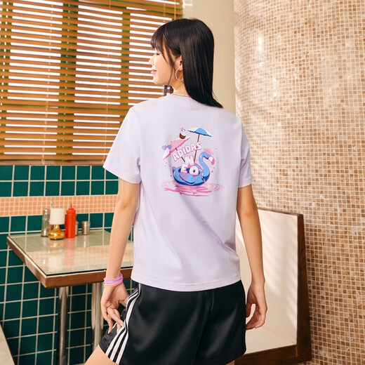 阿迪达斯NEO趣味印花款女子圆领运动短袖T恤 IP3877&IP3878&IP3879&IP3880 IP3880 L