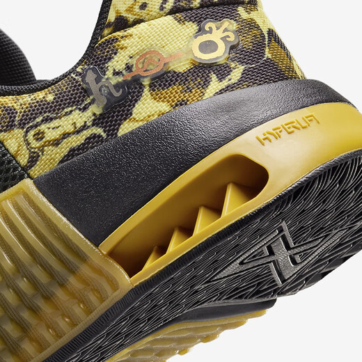 NIKE Men's Sports Shoes Weightlifting Shoes Metcon 9 AMP Cushioning Breathable Comfortable Ultra-Light Training Shoes Black Gold DZ2616-002 Standard 43/US9.5