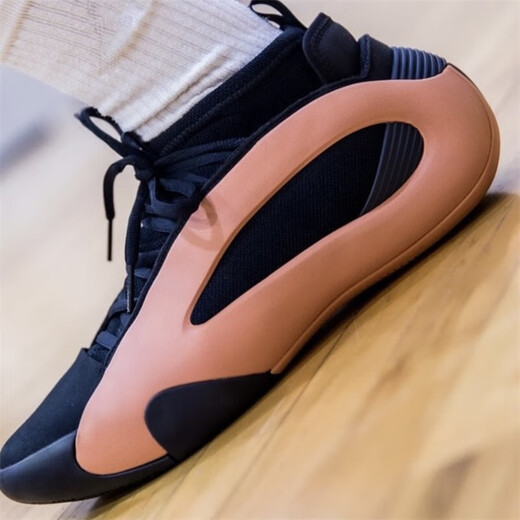 阿迪达斯（adidas）官方男鞋 新款Harden哈登8代低帮篮球鞋比赛场上耐磨实战训练鞋 黑橙色-IE2694 40