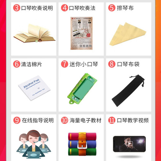 Guoguang Shanghai Guoguang 24-Loch-C-Tune Polyphonische Anfänger Harmonica Offizielles Flaggschiff Akzent Professionelles Musikinstrument 24-Loch C-Tune [Anfänger] Black Polyphonic + Geschenk