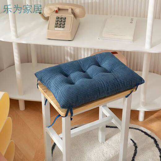 Qiaorui Seat Cushion with Four Seasons Thickened Plush Student Classroom Bench Rectangular Chair Butt Pad Soft Office Dining Chair Cushion Coffee 35*24cm Corn Kernel