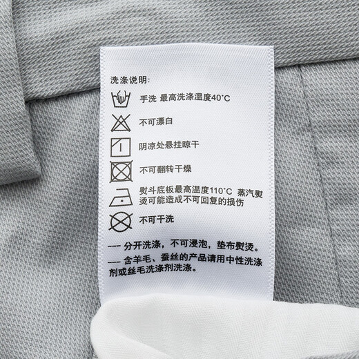 HAZZYS Men's Spring and Autumn Long Pants Men's Houndstooth Texture Commuting Casual Pants Men ATDZP0BAP18 Gray GE 35 (180/84A)