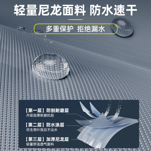 Yuzhiyuan waders and rain boots one-piece Taslan half-length lure fishing suit rain pants with rain boots for catching the sea one-piece wading pants Nylon ash half-length 3D slim fit + water pressure resistant extra thick rhinoceros sole B 41