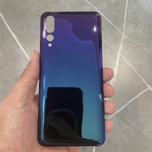 Huawei es adecuado para la cubierta trasera original P20 P20 P20 Pro Mobile Caja trasera Case de vidrio P20 Pantalla trasera Tapa de batería P20 Aurora Cubierta trasera única + Patch de disipación de calor + Cubierta de lente + Herramienta