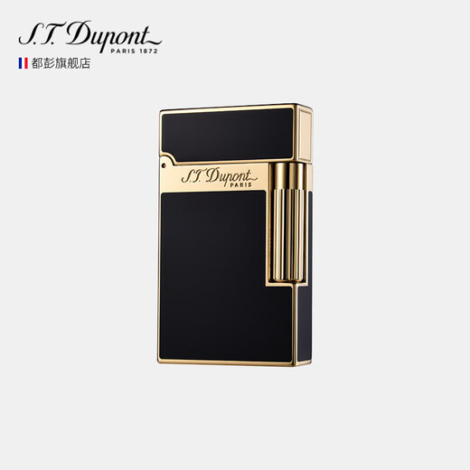 S.T.Dupont French Dupont lighter Ligne2 Chinese lacquer loudspeaker lighter as a birthday gift for your boyfriend, black gold-plated 16884