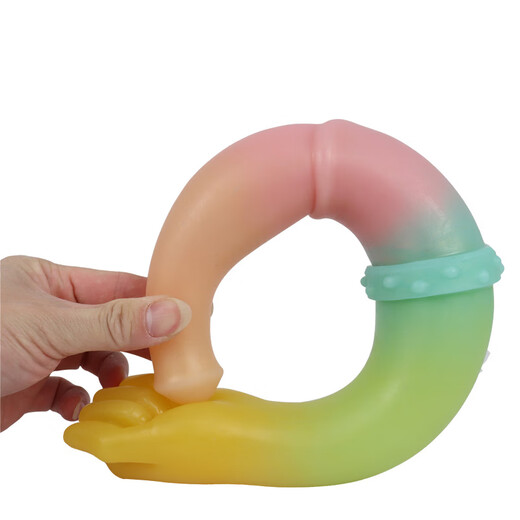 Luanfeng Doppelköpfige Drachen simulierte Penis männliche und weibliche Spitzenhose Masturbation Orgasmus Sexspielzeug Bunt Anus Weibliche weiche und übergroße L7027