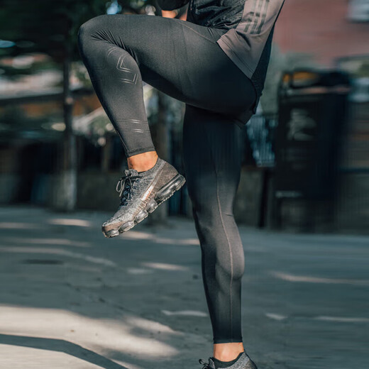 Flipbelt fitness shark pants sports training running quick-drying tight compression waist bag pants classic black S