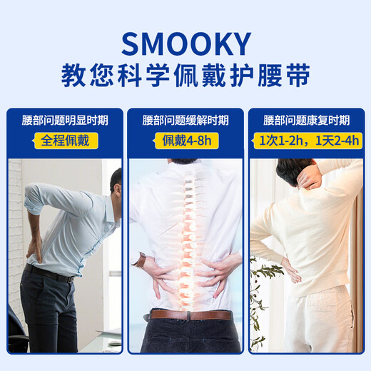 Protección médica de la cintura médica Smooky para hombres y mujeres hernias lumbares de disco lumbar soporte de tensión muscular lumbar soporte de cintura soporte cinturón de malla transpirable Código XL circunferencia de cintura recomendada (99-117 cm)