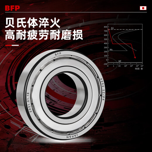 日本BFP进口轴承高速6207电机6208精密6209 6210 6211Z6212ZZ6213RS 6214-2Z铁封【P5级】70*125*24