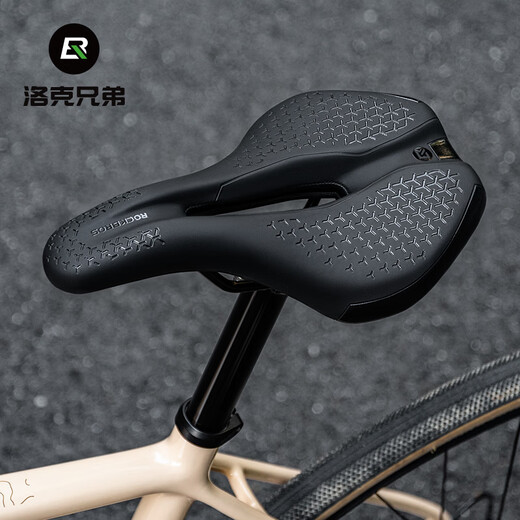 Rock Brothers bicycle seat cushion mountain road bike seat cushion comfortable hollow racing cycling accessories black