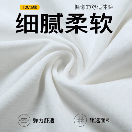 NASA GISS official trendy brand joint T-shirt men's pure cotton trendy Japanese loose round neck print student short sleeve white L