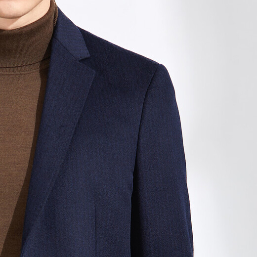 Antonio [Cashmere + Wool] Light luxury business wool suit jacket for men Blue M (170/88A)