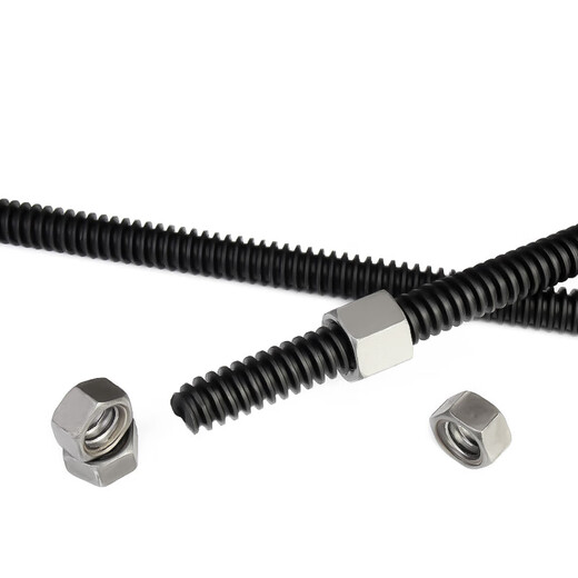 Jinchao screw T-shaped screw coarse thread Trm12m100 screw square buckle coarse thread screw coarse thread orthodontic T50*8*1 meter free 4 hexagonal nuts