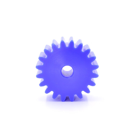 Customized blue nylon gear 2 modules 12 teeth-100 teeth plastic spur gear mechanical transmission cylindrical straight blue flat nylon 2 modules 14 teeth