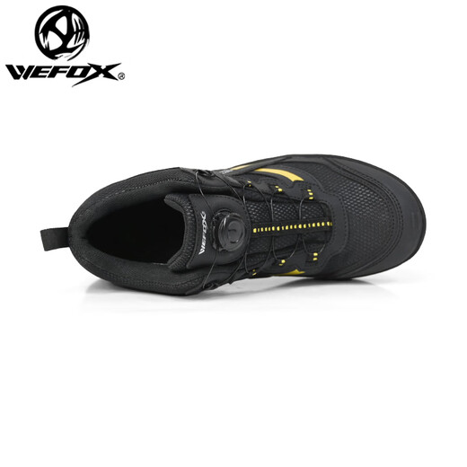 WEFOX Weihuji fishing shoes for climbing on the reef non-slip waterproof felt bottom sea fishing nail sole shoes outdoor breathable men's fishing shoes WDX-1025 black gold/upgraded fully waterproof one size 40