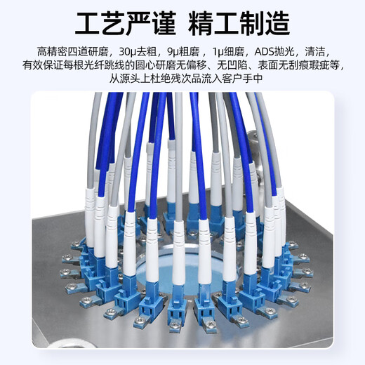 Youpulian Telecom-grade armored single-mode fiber optic jumper Sc-LC-FC-ST steel ring armor line Engineering special tail fiber extension cable anti-rat bite flame retardant Armored single-mode single-core FC-FC 10 meters