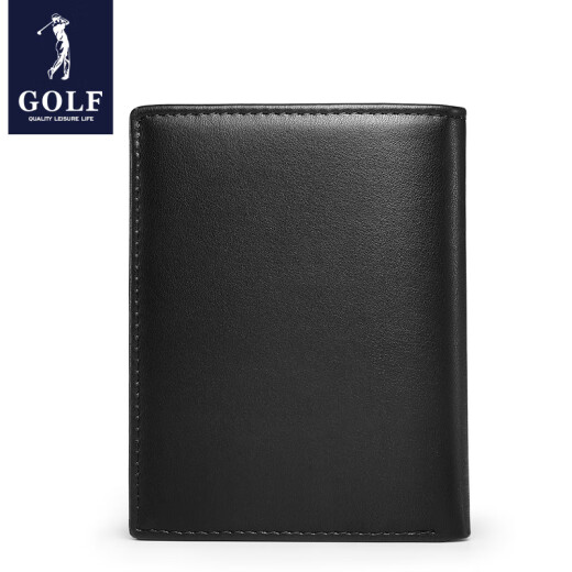 高尔夫（GOLF）男士钱包竖款软皮钱夹多卡位银行卡包商务简约轻便零钱包礼盒装