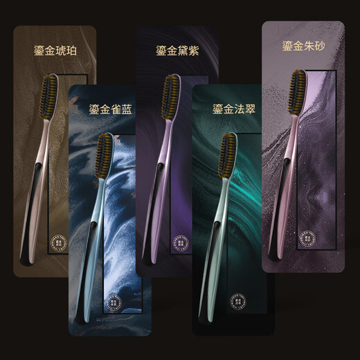 哥伦希 GOR LANSSY哥伦希大刷头牙刷软毛成人专用男士加长宽头家庭装家用礼盒装5支 鎏金大刷头牙刷【礼盒装5支】 5支