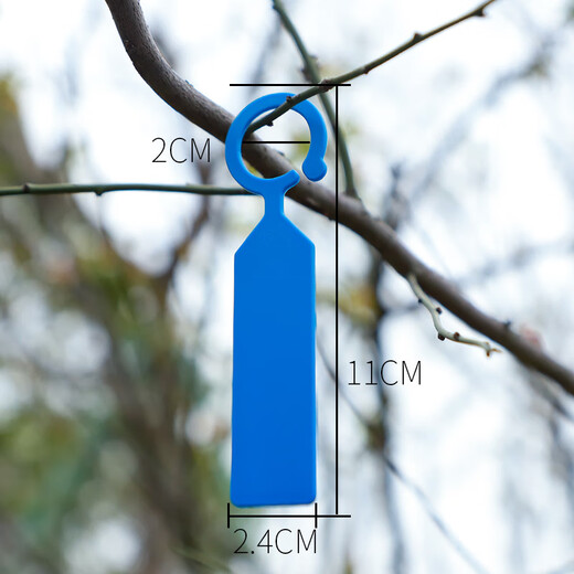 Benxinnong Gardening Label Ring Buckle Thick Plastic Waterproof Seedling Flower Grape Watermelon Fruit Tree Plant Variety Tag Orange (100 photos) Buy 200 and get 100 free