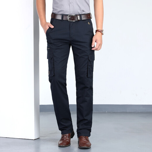 Pantalon de travail Jeep / Jeep Pantalon Multi-poche Multi-Pocket Pantalon Men de coton mince et pantalon multi-poche en extérieur de coton mince et d'hiver