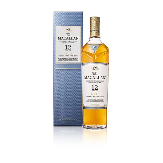 Macallan (Macallan) Single Malt Whisky Schottland Sherry Barrels UK Speyside produzieren Gebiet Fremde Wein Originalflasche importiert McAllan 12 Jahre drei Barrel 700 ml 1 Flasche