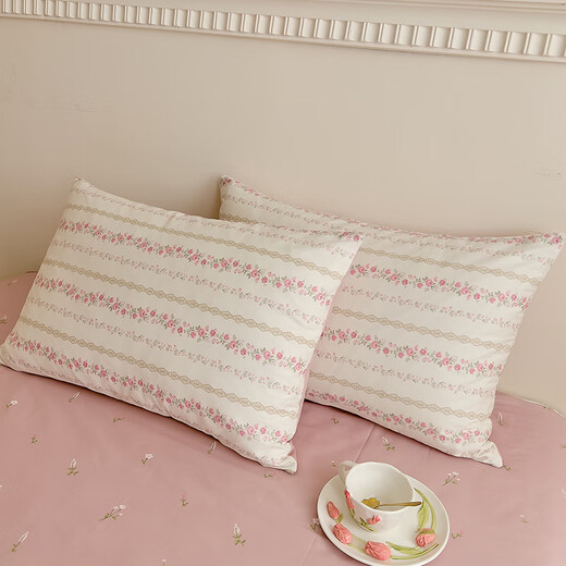 Nanjiren's four-piece bed set of cotton, small fresh sheets, quilt covers, pure cotton, student dormitory single quilt covers, spring and autumn home kit, Daisy 1.2m sheet three-piece set (quilt covers 150*200)