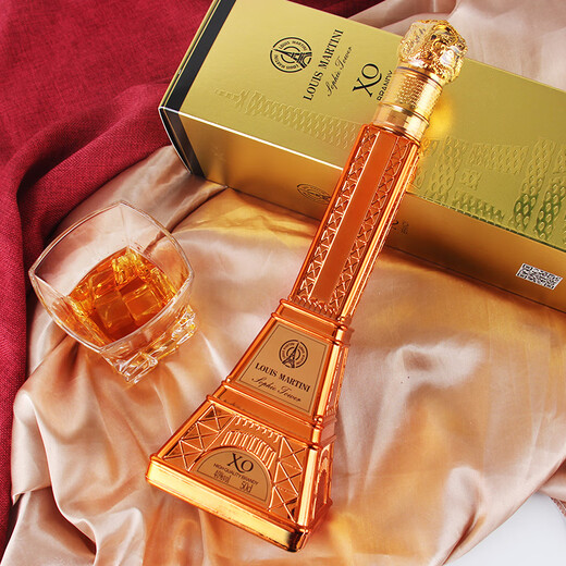 Louis Madini Französisch XO Brandy importierten Rohwein, ausländischer Wein, Wein Mixing Base Bar Schranksammlung Wein Version Spirituosen 40 Grad 500 ml 500 ml 1 Flasche Rude Box