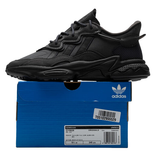 阿迪达斯（adidas）官网官方三叶草男鞋女鞋春季新款耐磨鞋子透气运动鞋轻便休闲鞋 GY9926/黑色/时尚舒适 40.5