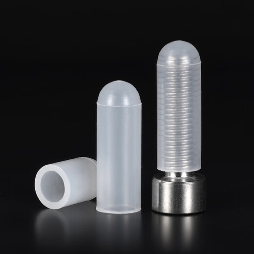 JINGGONG silicone sleeve, high temperature resistant protective sleeve, screw anti-collision pipe sleeve, threaded screw electroplating, multi-purpose waterproof rubber dust cap M3*13 (50 pcs/industrial grade)