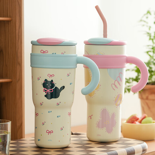 Bingba Cup Office großer Kapazität Strohwasserbecher Big Mac Thermalbecher 2024 Neues Modell 316 Edelstahl Dackel-1200ml316 Edelstahl aus Edelstahl