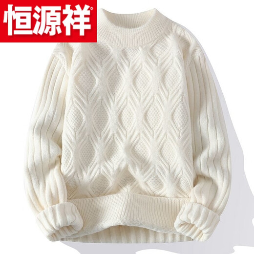 Hengyuanxiang (HYX) new autumn and winter bottoming sweater, lazy and loose woolen clothes, half-high collar sweater for men, thickened, high-end brand special price, broken code 902 Khaki, high-end brand special price, broken code M, recommended 90-110