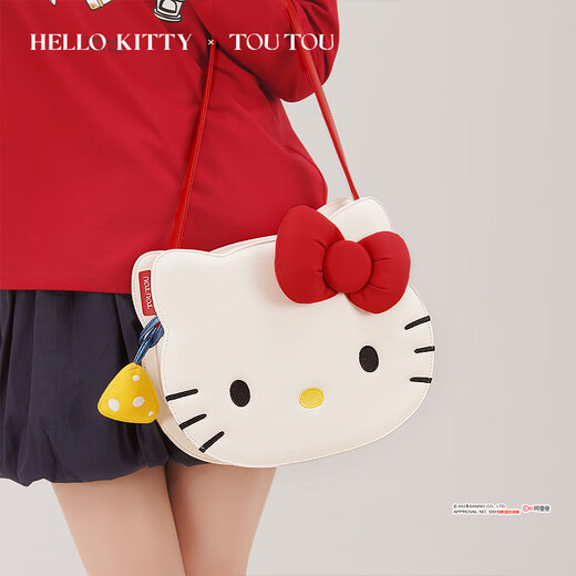 ToutouHelloKitty Hello Kitty large-capacity one-shoulder armpit Hello keiti Christmas birthday gift tote bag