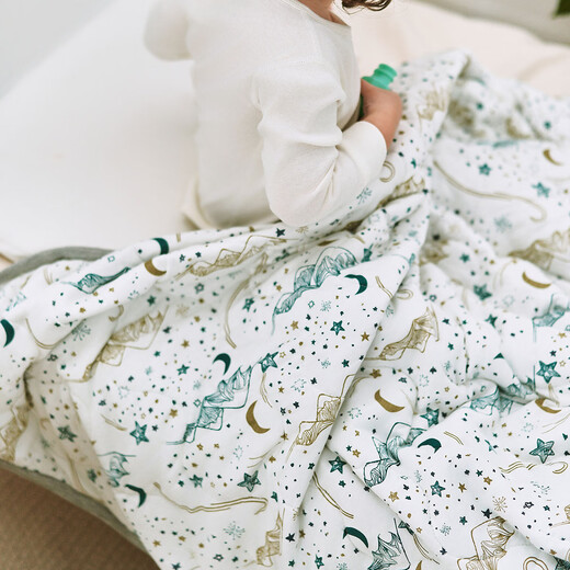 Nest designs baby quilt kindergarten three-piece set six-piece set spring and autumn quilt blanket quilt kindergarten nap quilt four seasons quilt four seasons thin quilt - Chuxue S size (110x140cm)