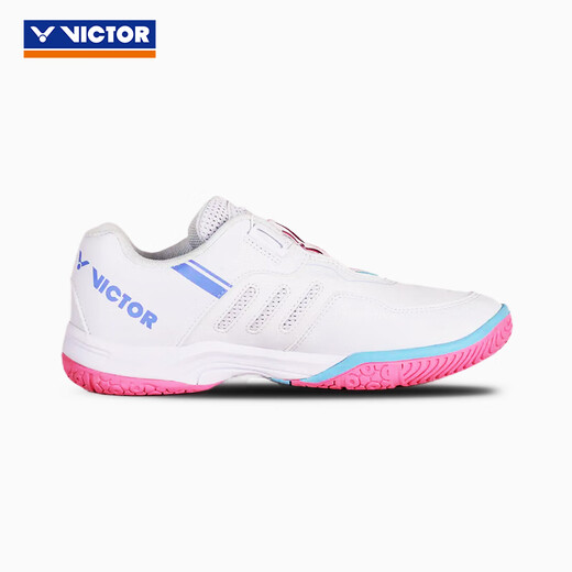 VICTOR Victory Badminton Shoes Victory A396-AQ Professional Sports Shoes New White/Light Rose Red Unisex Style A396 White/Light Rose Pink 37