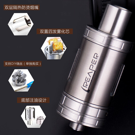 HARYGATE Customized Solo Mini Electronic Cigarette Large Smoke Vape Oil Stainless Steel Set