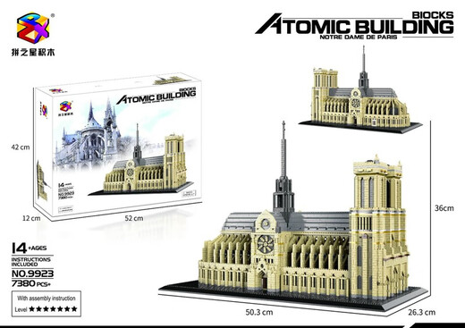 Pinzhixing building blocks compatible with LEGO Pinzhixing micro-grain assembly building blocks toys Potala Palace Taj Mahal Vasili Church Pinzhixing-9922 Tibet Potala Palace
